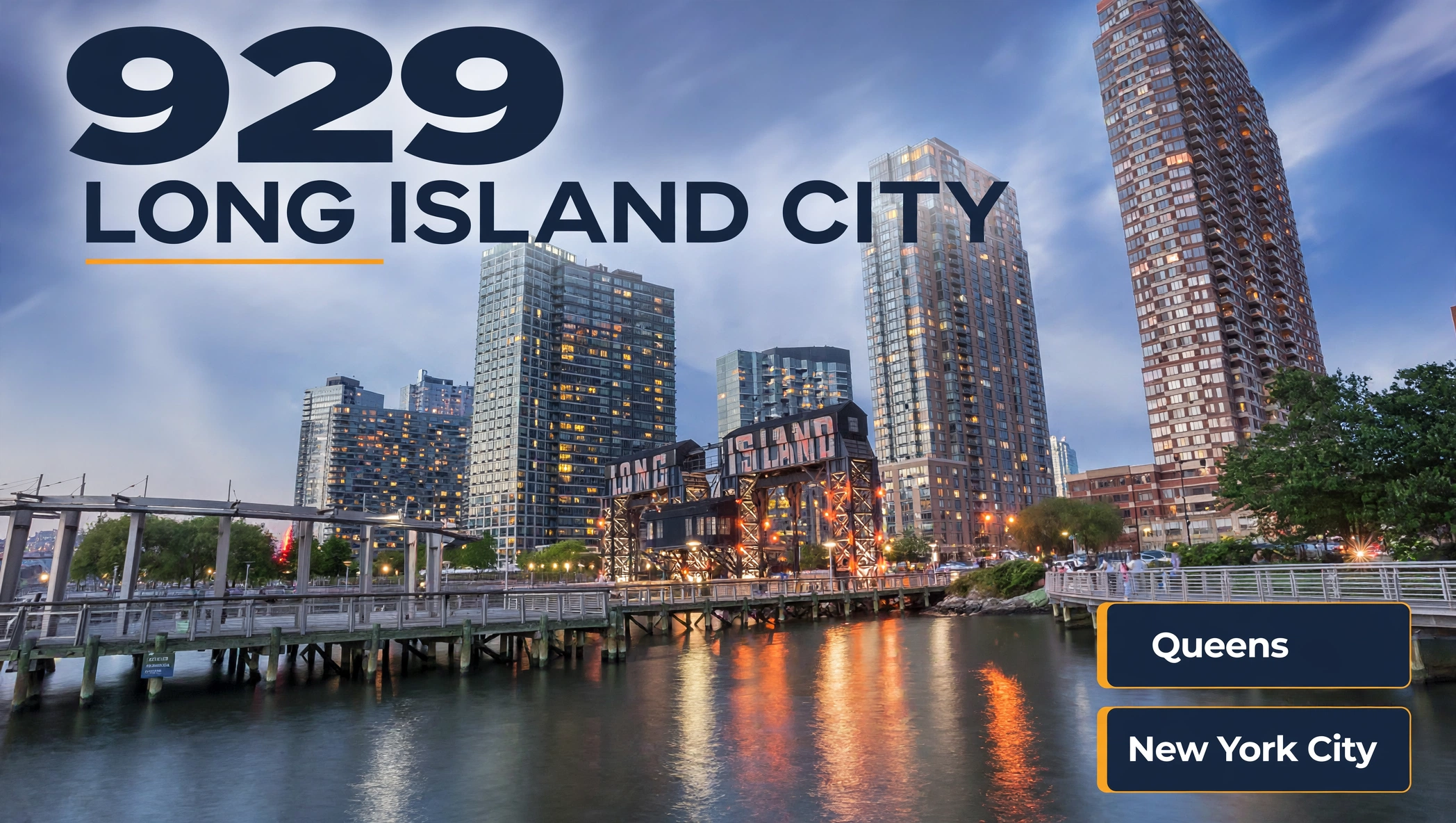 Long Island City ZIP codes and where it sits in the 929 area