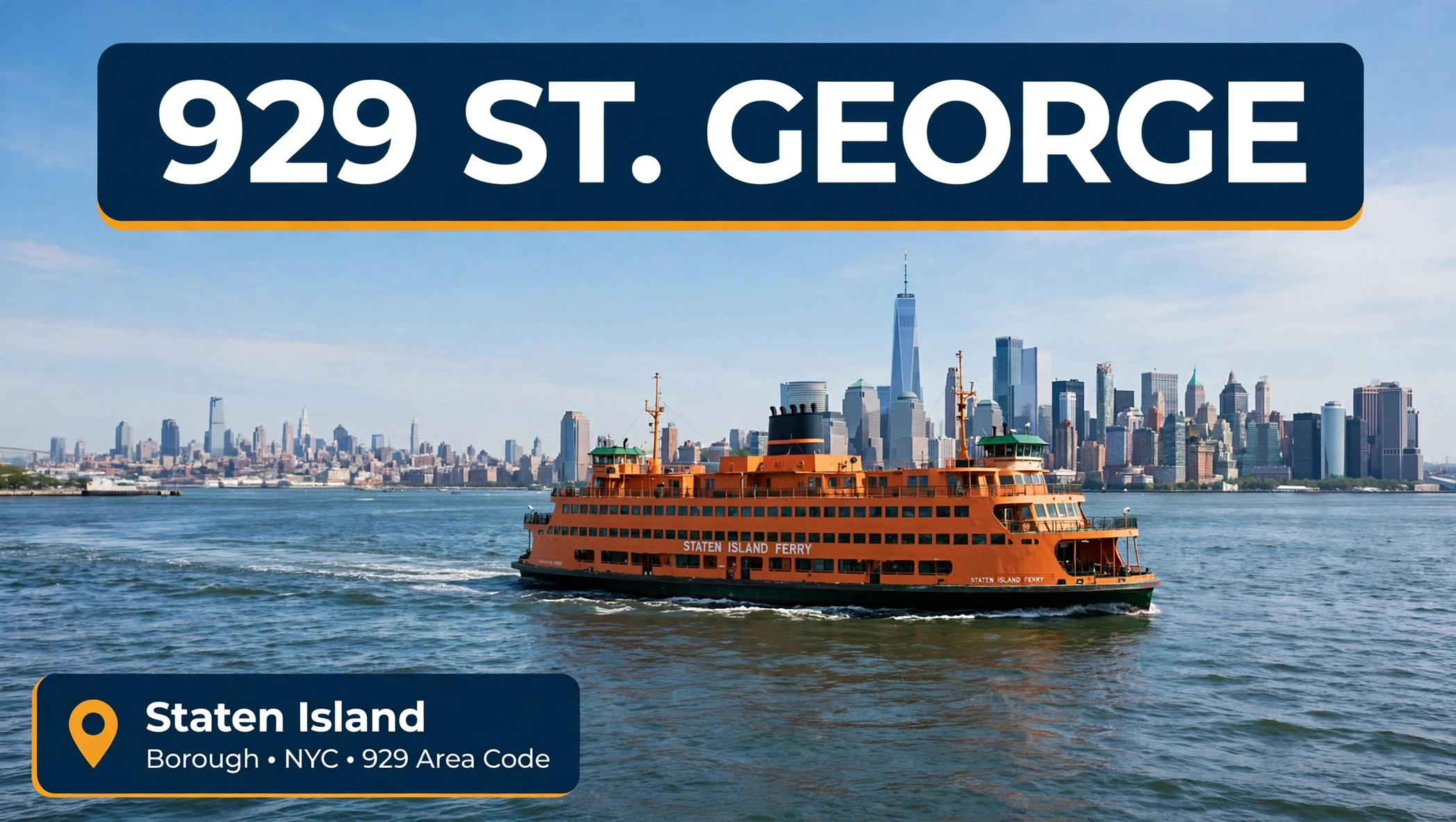929 area code St George Staten Island guide