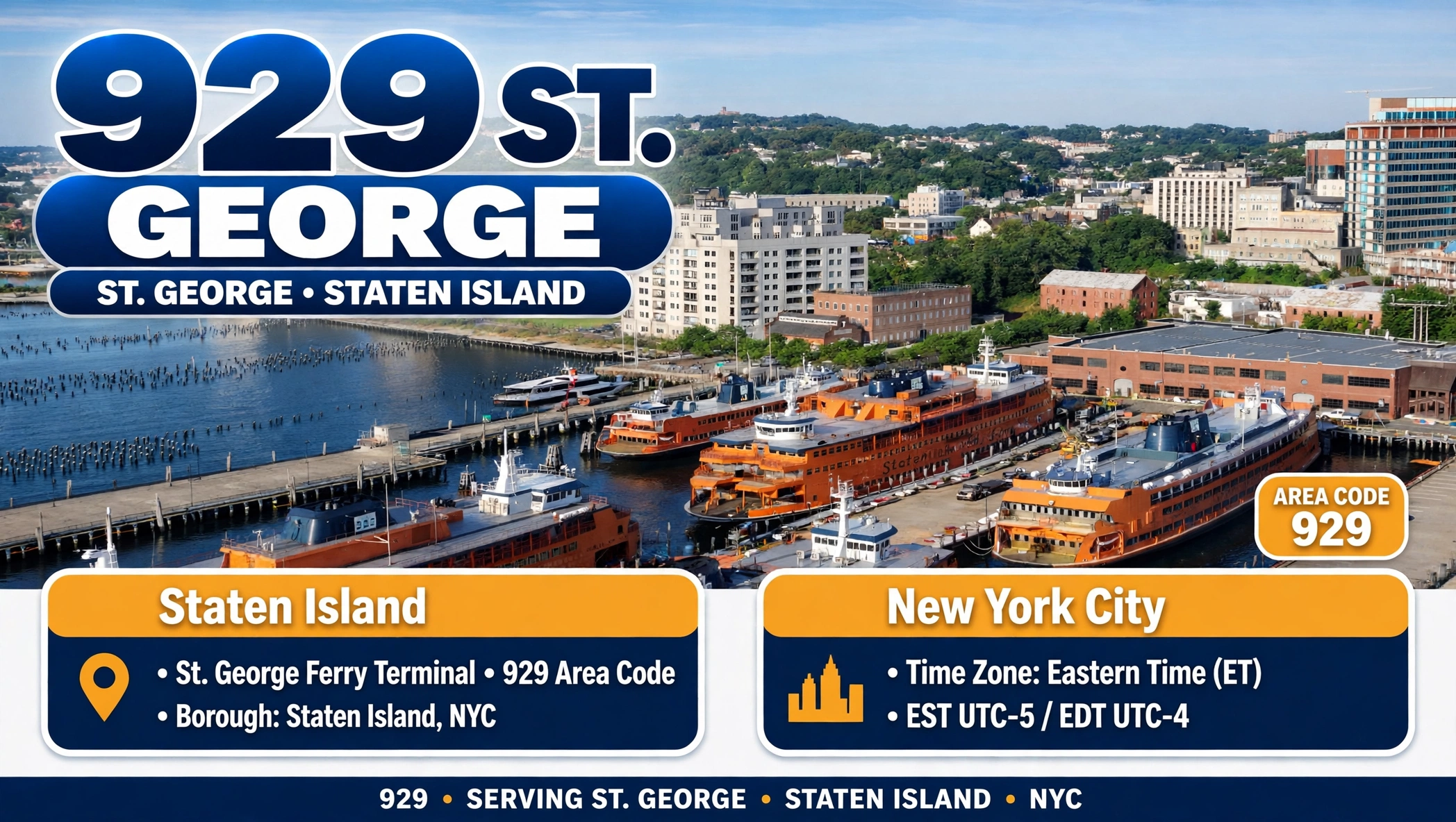 St George ZIP codes and position on Staten Island