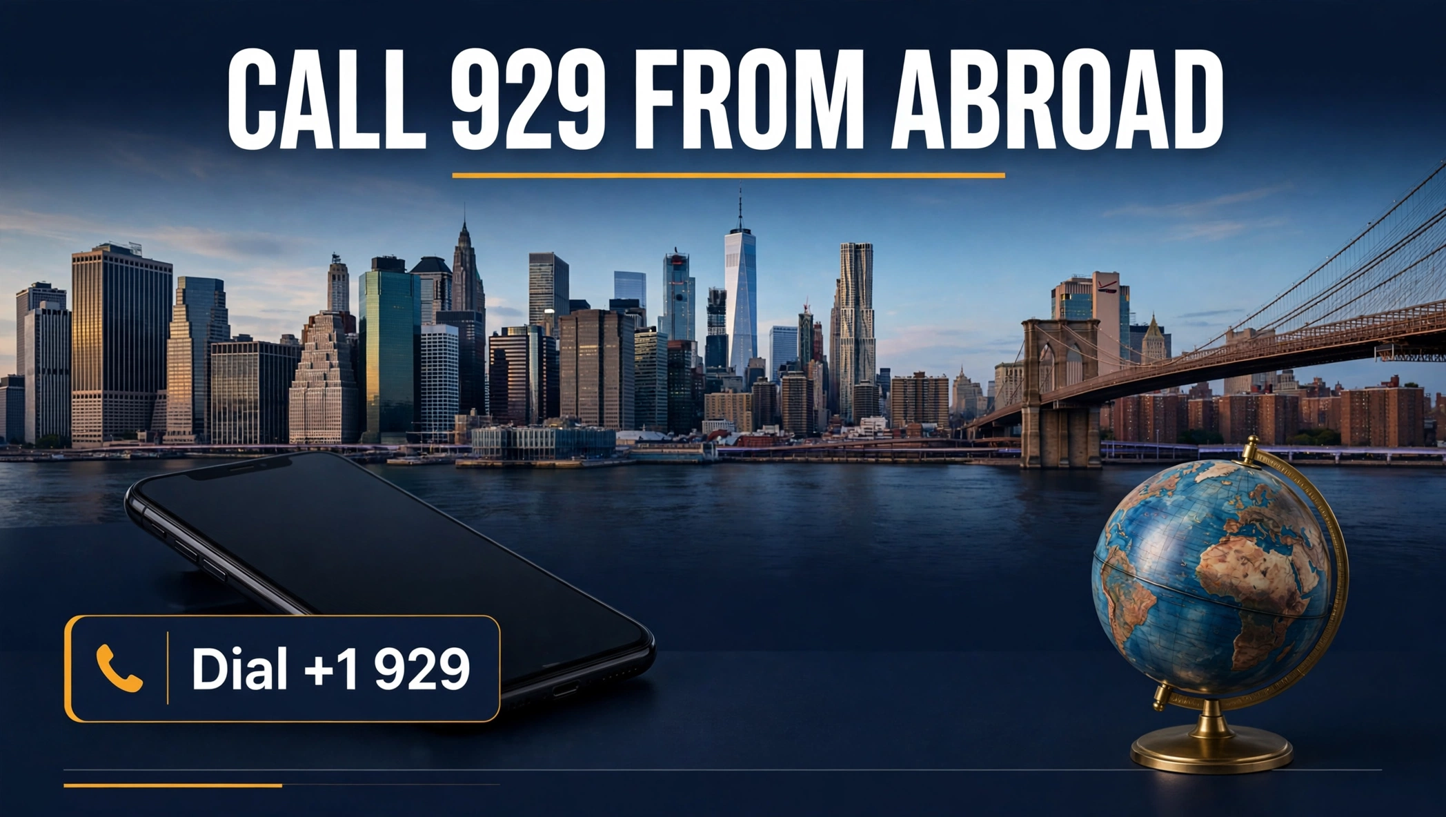 How to call 929 from abroad guide