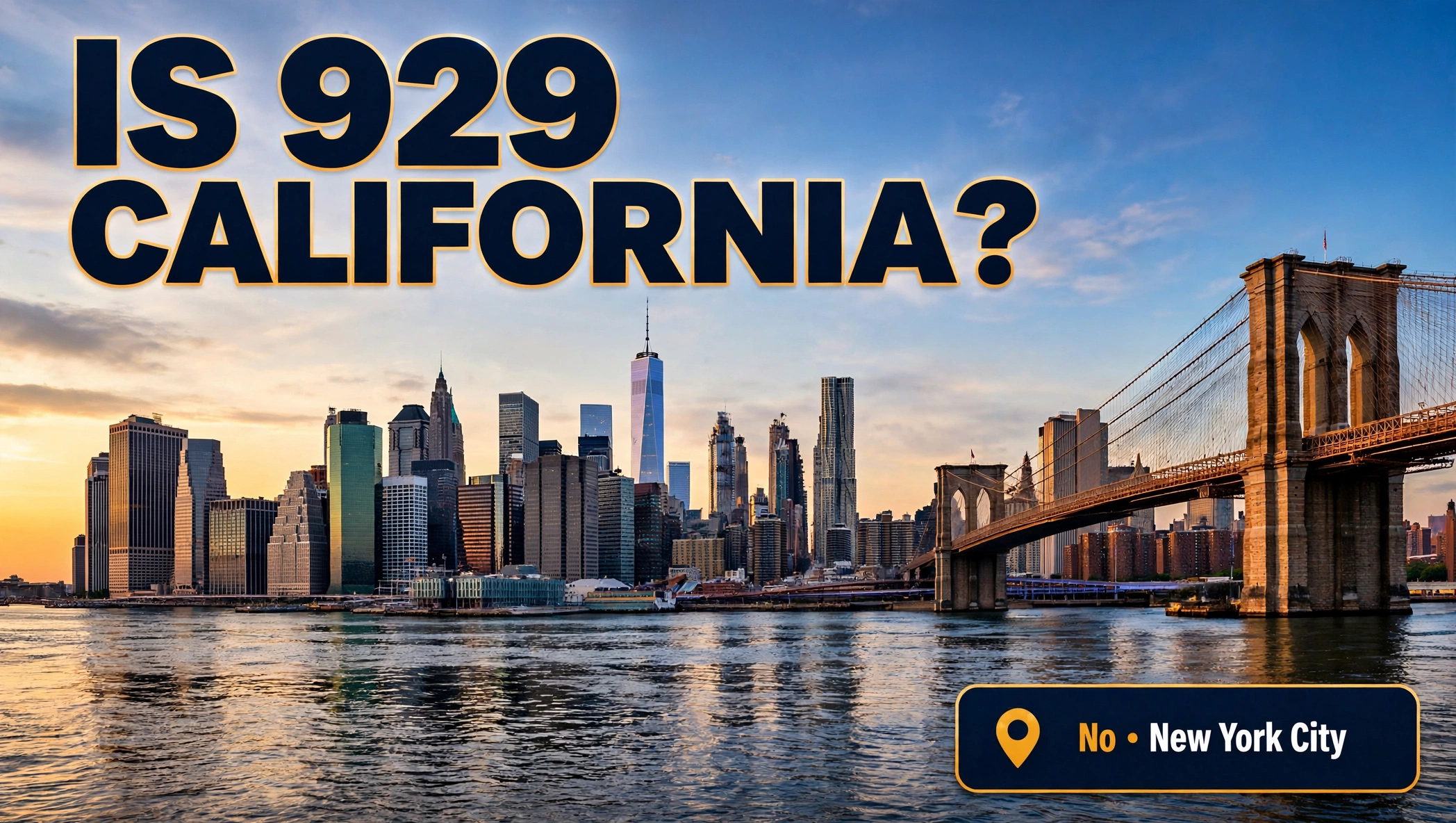 Is 929 a California area code or New York City
