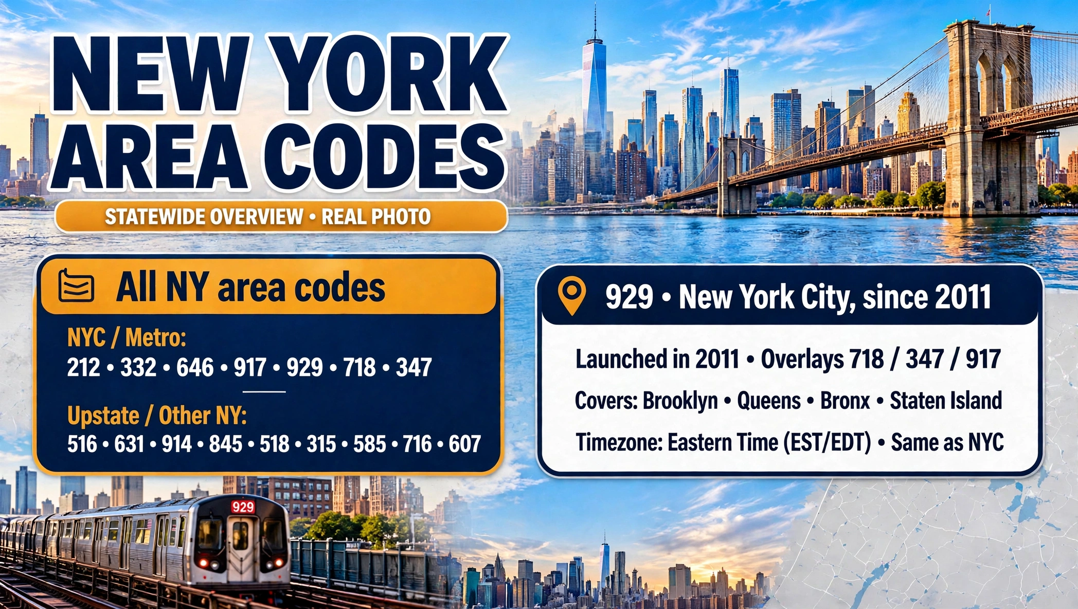 New York State area codes by region