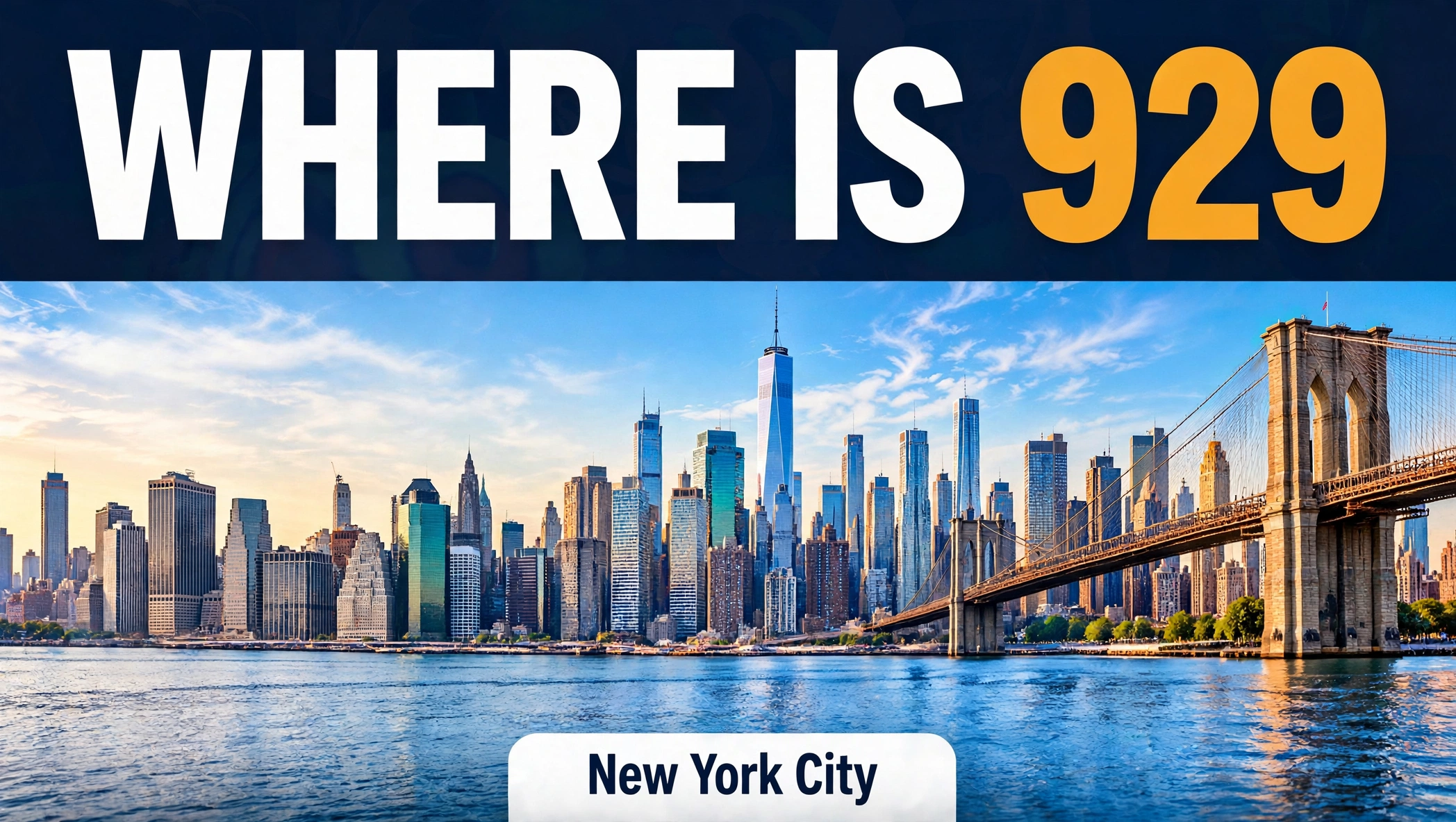 Where is the 929 area code located in New York City